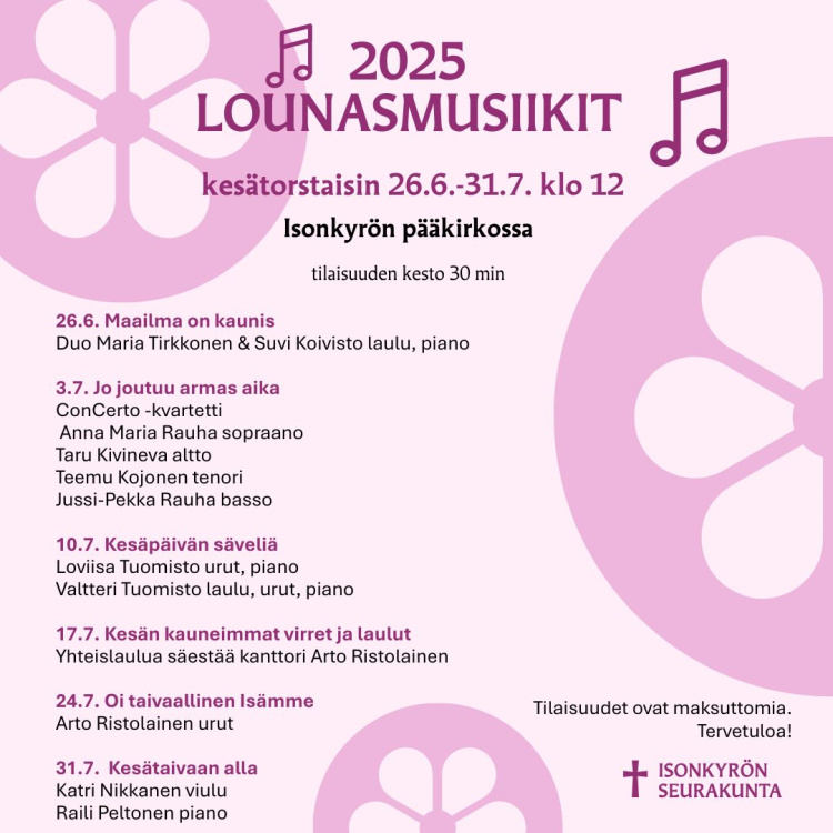 Lounasmusiikki Lounasmusiikki ohjelma