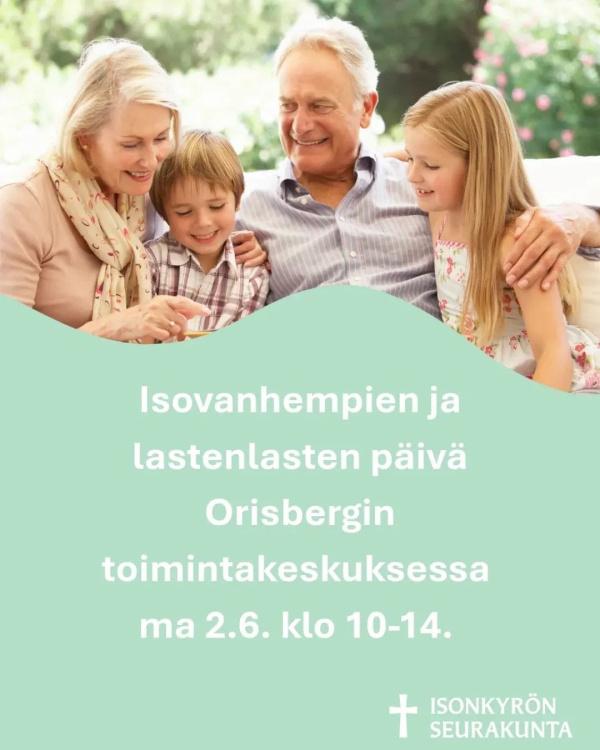 isovanhempien ja lastenlasten päivän mainos