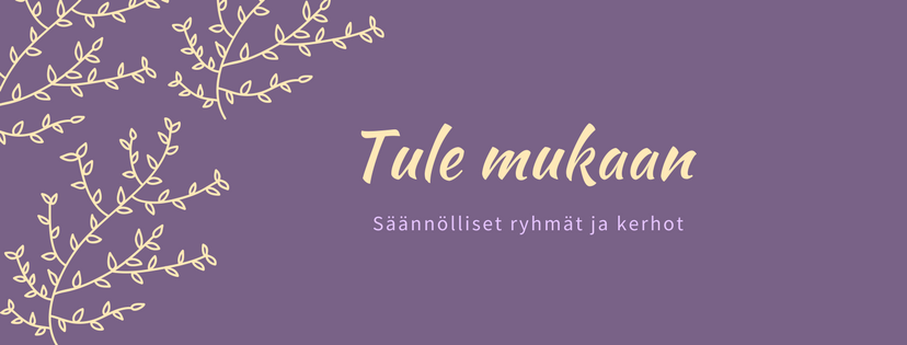 tule mukaan seurakunnan säännölliseen toimintaan